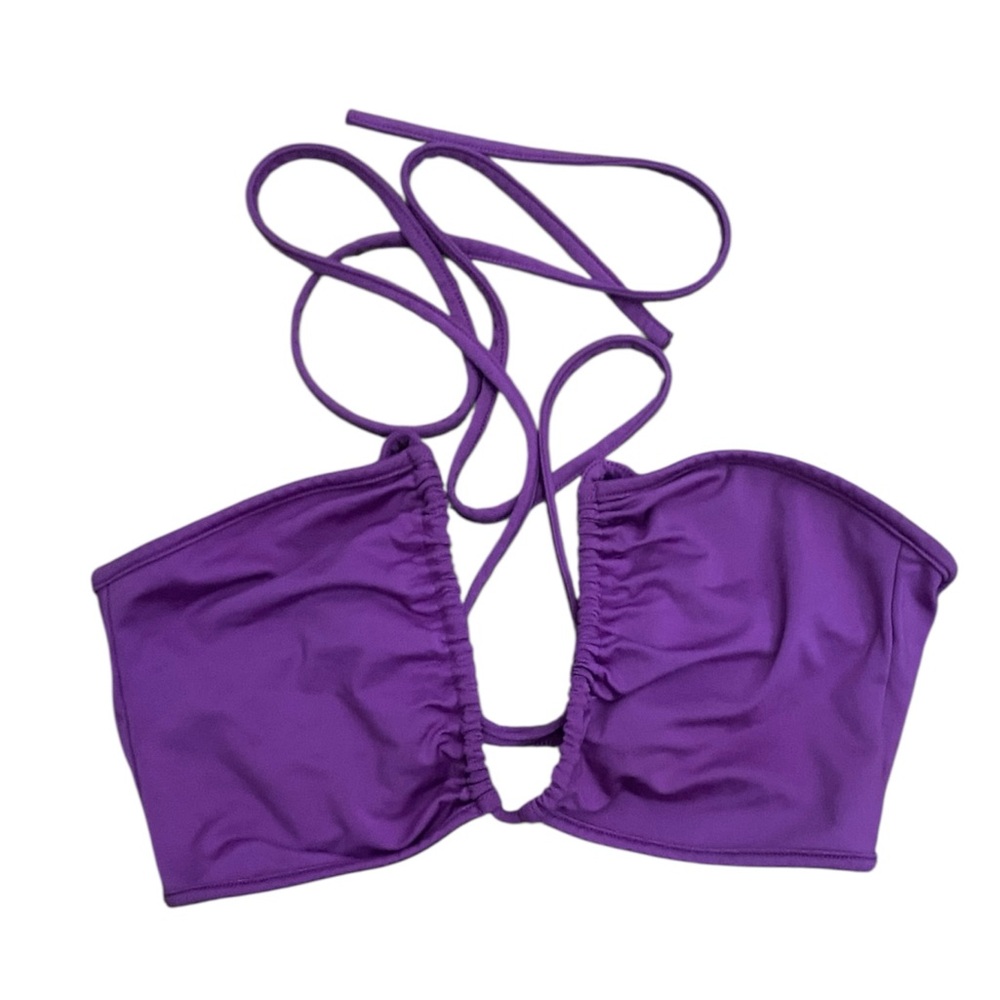 Women's Sexy Criss Cross Lace Up Sling Basic Bow Tie Crop Top